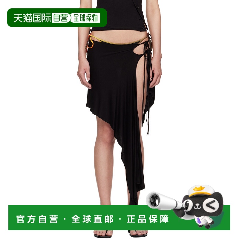 1h可退 潮奢 The Attico 女士 黑色 Gonna 半身裙 250WCS00267JJJ