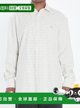 CELINE 男士衬衫 RC07L626R97IA AW2025 白色 格纹衬衫