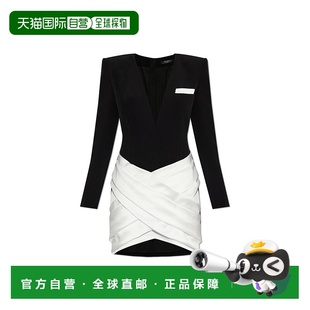 SS2025 EF1R9238MB01EAB 黑色 Dress BALMAIN with 女士连衣裙