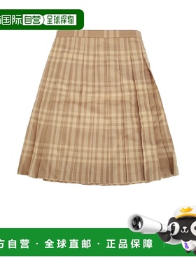 1h可退 潮奢 Burberry 巴宝莉 女童 KG3 ESTELLE CHK 半身裙童装