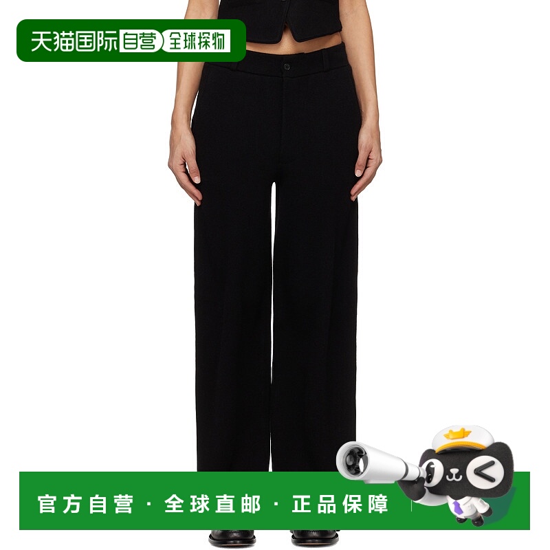 1h可退 潮奢 Guest in Residence 女士 黑色 Tailored 长裤 W1021