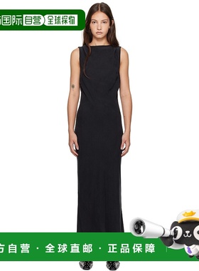 1h可退 潮奢 ST.AGNI 女士 黑色 Draped Cowl 连衣裙 R25911BLK