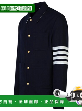THOM BROWNE 男士夹克 MJO220UF0522415 AW2024 深蓝色