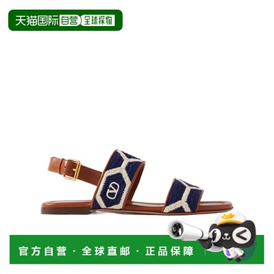 VALENTINO 女士凉鞋 WS0LK9QMW9PE SS2025 棕色 方头平底凉鞋