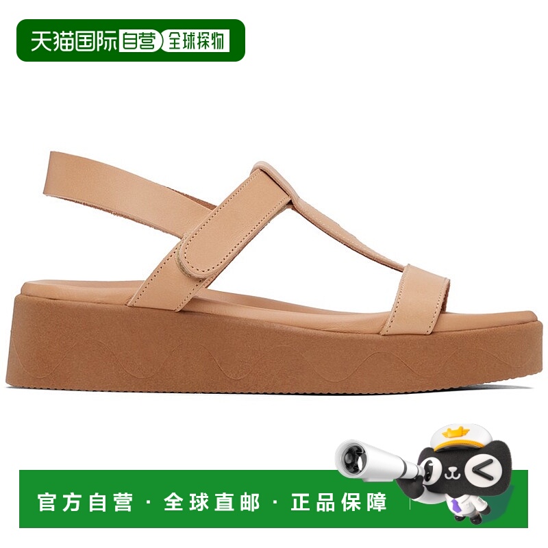 1h可退 潮奢 Ancient Greek Sandals 女士 黄褐色 Myrto 凉鞋 Myr