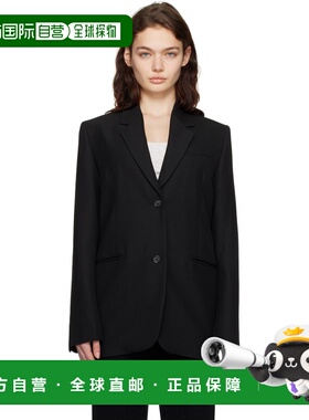 1h可退 潮奢 TOTÊME 女士 黑色 Tailored 西装外套 234WRZ869FB00