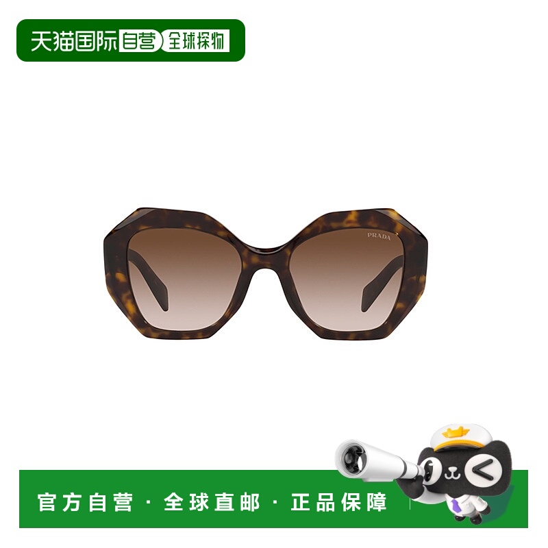 1h可退 PRADA 女士太阳镜 16WSSOLE2AU6S1 SS2025 黑色 1FZG4N20A