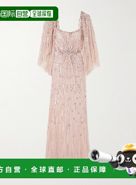1h可退 潮奢 Jenny Packham 女士 亮星星精饰珠片薄纱礼服 JPCLS1