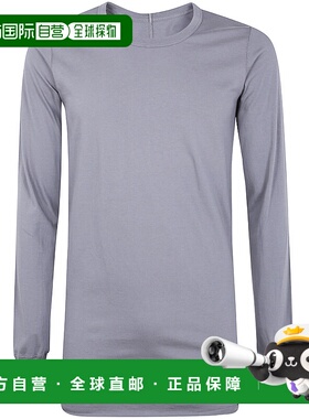 RICK OWENS 男士T恤 RU02E1252JA06 AW2025 男装蓝色长袖T恤