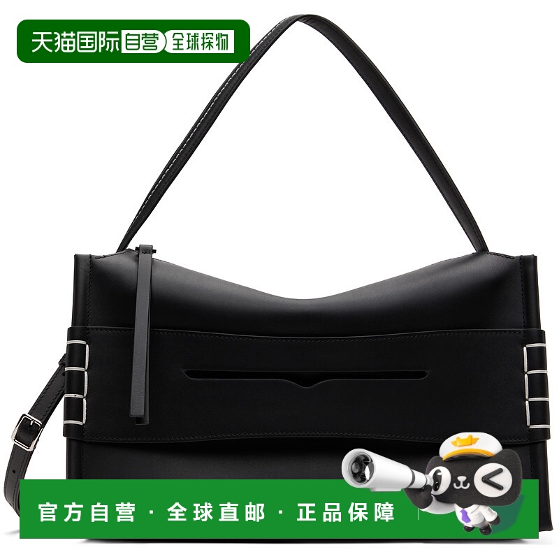 1h可退 潮奢 J.W. Anderson 女士 黑色中号 Loafer 单肩包 HB0732