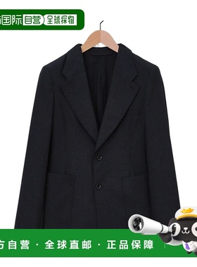 LEMAIRE 女士西服 JA1048LF414BK997 AW2024 黑色 翻领长袖西装外