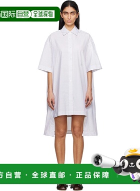 1h可退 潮奢 J.W. Anderson 女士 白色 Stepped Hem Shirt 连衣裙
