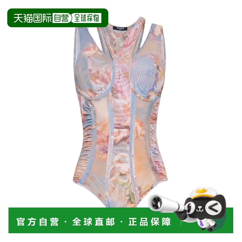 BALMAIN 女士连体裤 AF0BA185JG06SHJ SS2023 花色 图案连体衣