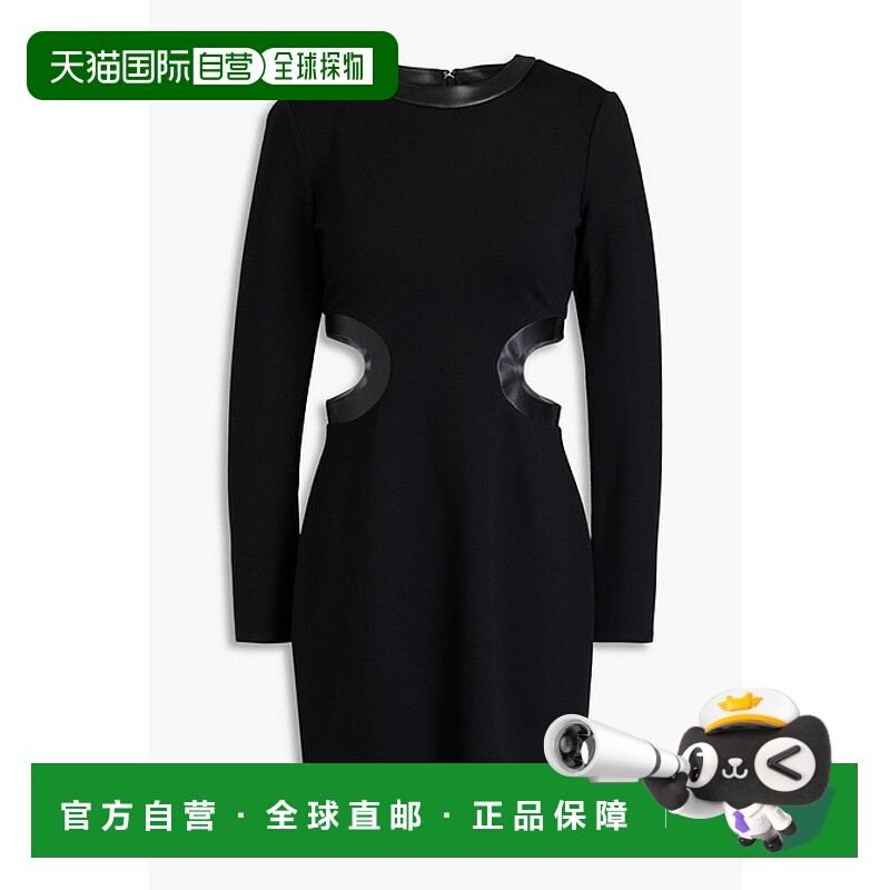 1h可退 潮奢 Staud 女士 剪口弹性针织迷你连衣裙 467618BKBK