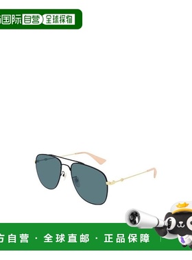 1h可退 GUCCI 女士眼镜 GG0514S3 AW2024 蓝色 徽标细节太阳镜