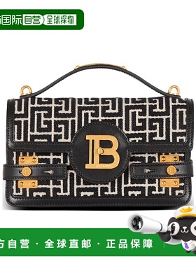 BALMAIN 女士斜挎包 EN1DA829TJGHGFE SS2025 黑色 B-Buzz 徽标单