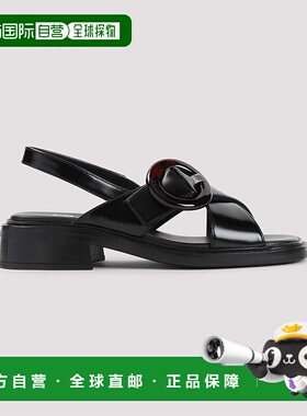 PRADA 女士凉鞋 1X962NF035P39F0002 SS2025 黑色 Brushed leathe