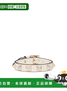 VALENTINO 女士手链手镯 WJ0X53VSHI16 SS2025 白色 ROCKSTUD铆钉