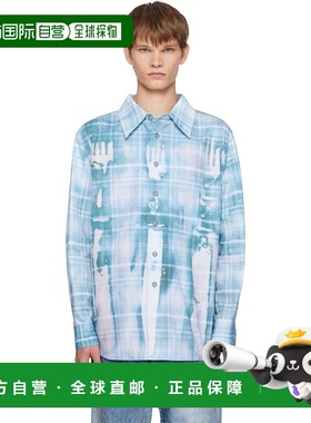 1h可退 潮奢 Andersson Bell 男士 蓝色 Trompe L'oeil Printed C