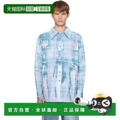 1h可退 潮奢 Andersson Bell 男士 蓝色 Trompe L'oeil Printed C