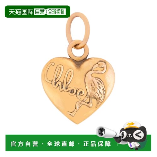 CHLOÉ 女士项链 CH26UK220CB79DA SS2026 金色 火烈鸟心形吊坠