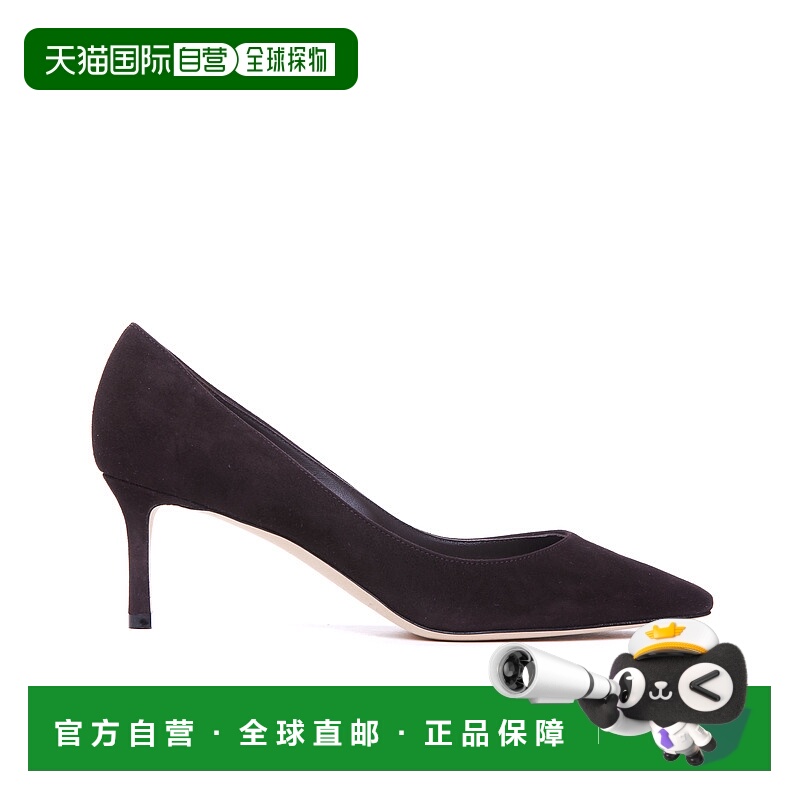1h可退 JIMMY CHOO 女士高跟鞋 ROMY60KDUCOFFEE CO 黑色