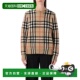 潮奢 LONDON Burberry 1h可退 巴宝莉 女士 格纹羊毛 山羊绒毛衣