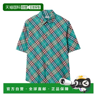 BURBERRY 男士衬衫 8120427 SS2026 蓝色 M Casual Shirt Ss Atom