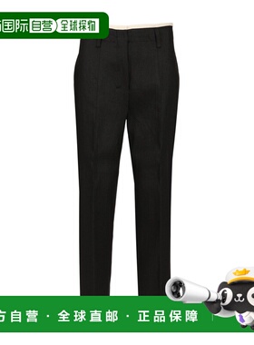 MAX MARA 女士休闲裤 9131085306006 SS2025 黑色 腰带袢休闲裤