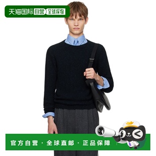 1h可退 潮奢 AURALEE 男士 海军蓝 Cashmere Melange Knit 毛衣 A