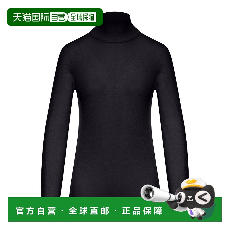 1h可退 MAX MARA 女士针织衫 1366075206007 AW2025 黑色羊绒高领
