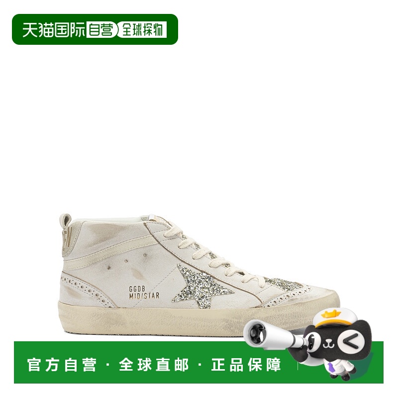 1h可退 潮奢 GOLDEN GOOSE 女士 Mid Star 亮片運動鞋 GWF00122F0