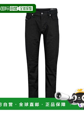 DIESEL 男士牛仔裤 00SU1Y0688H02 SS2023 黑色 徽标牛仔长裤