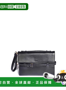 1h可退 MOSCHINO 女士手拿包 MC4160PP1MOA4 CO 黑色 Belt Pochet