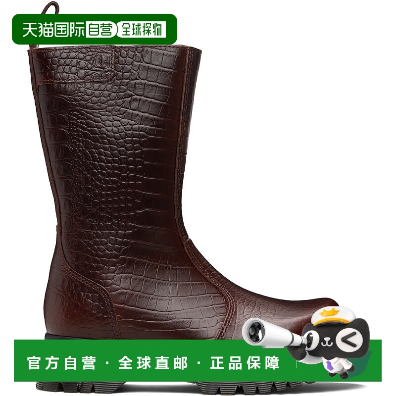 1h可退 潮奢 Dr. Martens 马丁大夫 女士 酒红色 Rejena 中筒靴 4