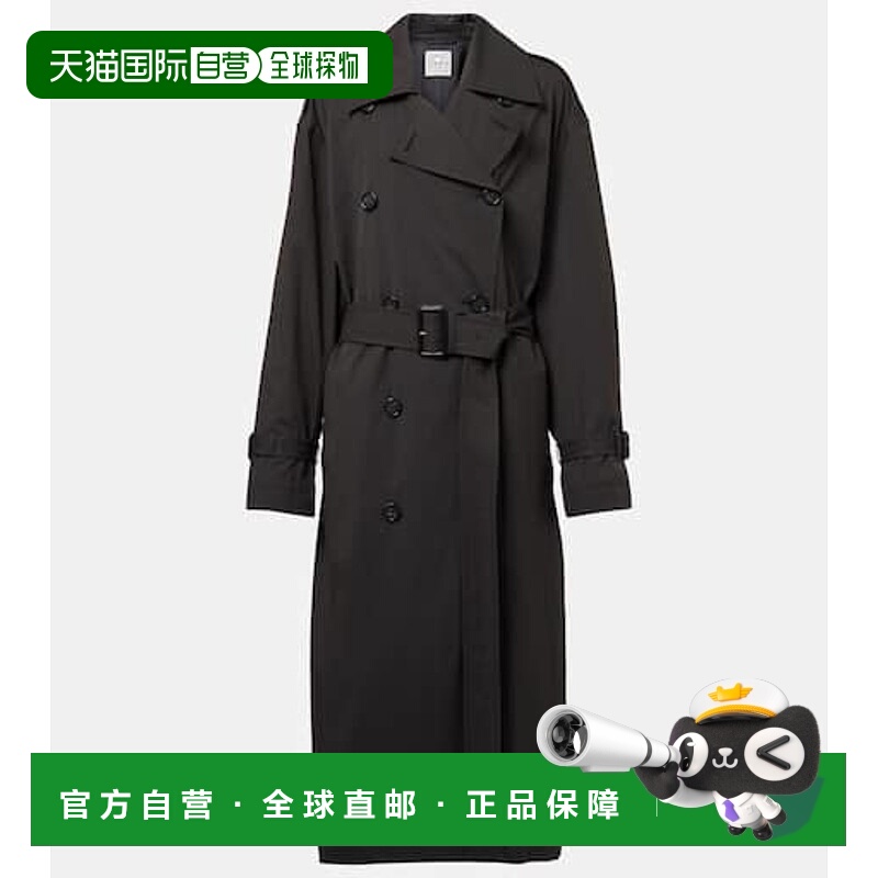 1h可退 潮奢 TOTÊME 女士 棉混纺风衣 black黑色 舒适时尚