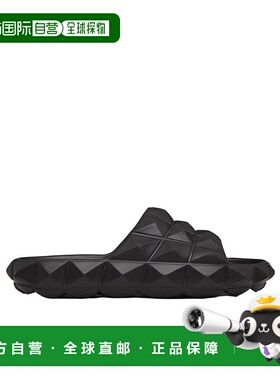 VALENTINO 男士凉鞋 ZY2S0F55QNA0NO AW2024 黑色 徽标凉拖拖鞋