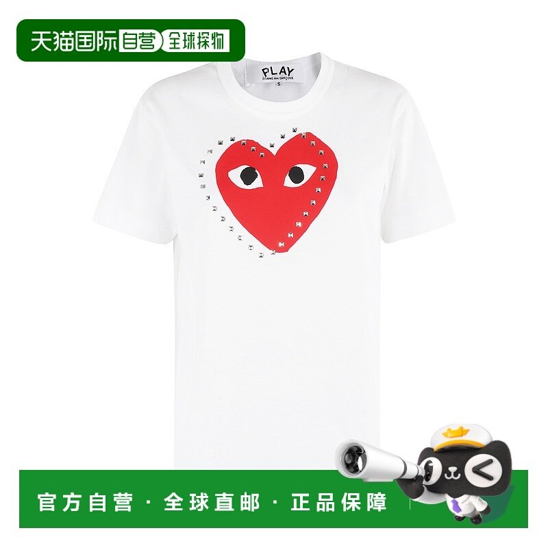 1h可退 COMME DES GARÇONS PLAY 女士T恤 AXT803051D1 SS2025