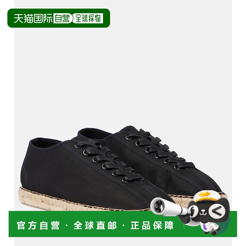 1h可退 潮奢 Lemaire 女士 Linoleum 绑带帆布面凉鞋