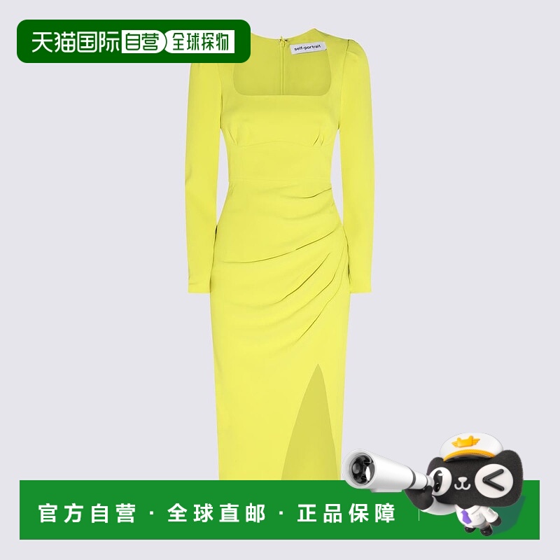 1h可退 SELF-PORTRAIT 女士连衣裙 RS23015MGLIMEGREEN AW2023