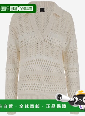 PINKO 女士针织毛衣 104946A2FPZB0 SS2025 白色针织衫