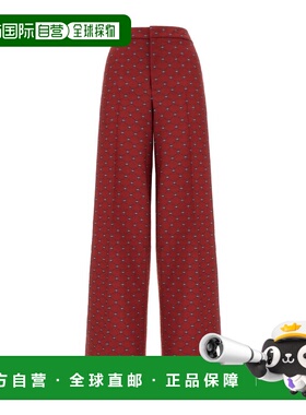 1h可退 ETRO 女士休闲裤 WREA0051TJB35S9865 AW2025 红色阔腿裤