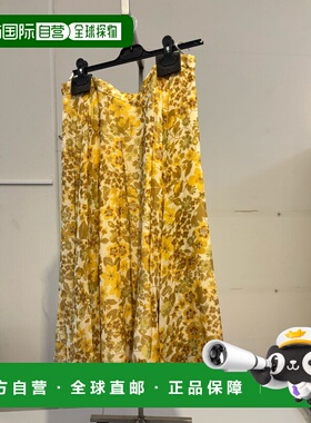 CELINE 女士半身裙 2J3450I6101DR SS2025 花色 Midi silk skirt