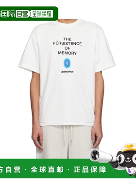 Ader Error 男士T恤 SS2025 BO01SSTS0116OWOFFWHITE短袖