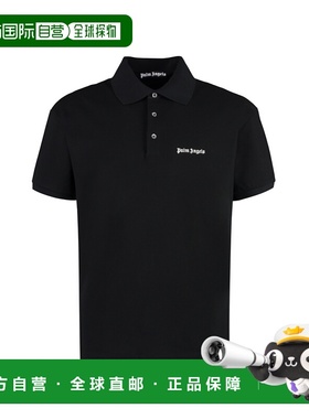 PALM ANGELS 男士POLO衫 PMGB012F23FAB0011001BLACKWHITE