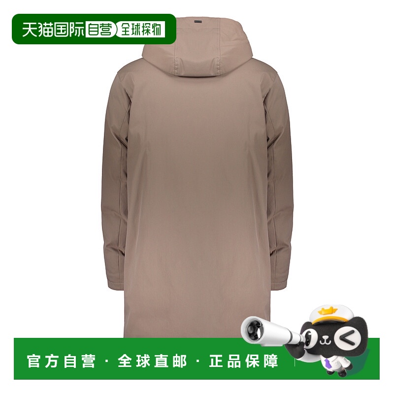 1h可退 HERNO 男士外套 PI001064U125318600 AW2023 棕色 连帽棉
