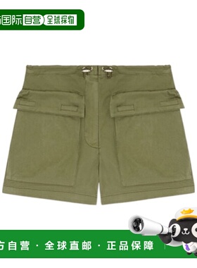 DIESEL 女士短裤 A178270PKAS5AF SS2025 绿色 工装短裤