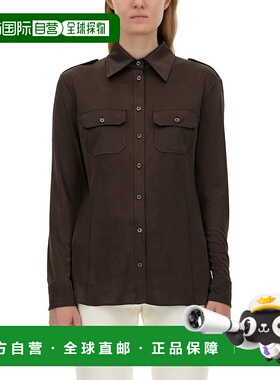 1h可退 TOM FORD 女士衬衫 CAJ033JEX105KB418 AW2024 黑色