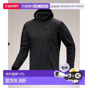 1h可退 ARC'TERYX始祖鸟男士DELTA HYBRID HOODY半拉链混合面料华