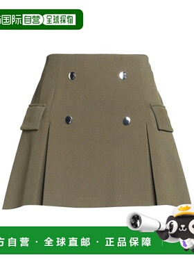 1h可退 潮奢 Staud 女士 迷你半身裙 green绿色 舒适时尚